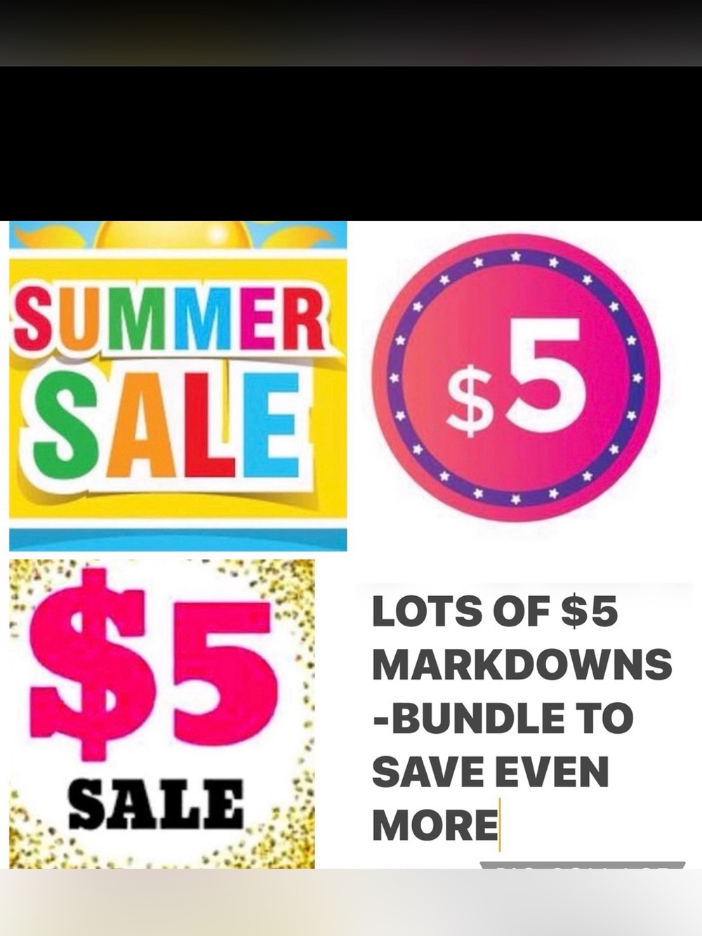 Summer Sale $5 MARKDOWNS